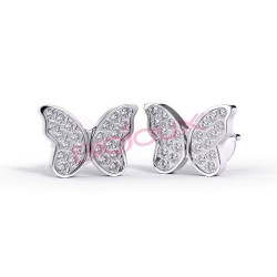 Сережки Biojoux BJT979 Butterfly Crystals 10mm SS
