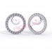 Сережки Biojoux BJT985 Pearl inCrystal Circle 14mm SS