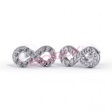 Сережки Biojoux BJT987 Infinity Crystals 11mm SS Сережки Biojoux BJT987 Infinity Crystals 11mm SS