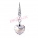 Сережки Biojoux BJT989 Crystal Heart Dangle Swarovski 10mm SS