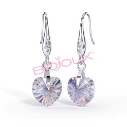 Сережки Biojoux BJT989 Crystal Heart Dangle Swarovski 10mm SS Сережки Biojoux BJT989 Crystal Heart Dangle Swarovski 10mm SS