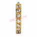 Сережки Biojoux BJT991 Crystal Hoop 14mm SS/GP
