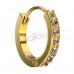 Сережки Biojoux BJT991 Crystal Hoop 14mm SS/GP