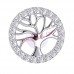 Сережки Biojoux BJT994 Tree of Life with Crystals 12mm SS