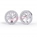 Сережки Biojoux BJT994 Tree of Life with Crystals 12mm SS
