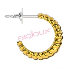 Сережки для вух Biojoux BJT266 Twist again 16mm Сережки для вух Biojoux BJT266 Twist again 16mm