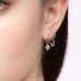 Сережки для вух Biojoux BJT280 Georgia 12mm Moon Star 8mm