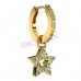 Сережки для вух Biojoux BJT282 Ginevra Golden 12mm Star 10mm