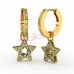 Сережки для вух Biojoux BJT282 Ginevra Golden 12mm Star 10mm
