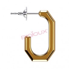 Сережки для вух Biojoux BJT286 Lidia Golden 12x20mm Сережки для вух Biojoux BJT286 Lidia Golden 12x20mm