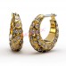 Сережки для вух Biojoux BJT290 Peony Golden 16mm