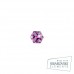 Сережки ТИТАН Biojoux BJ0644 Pink Cube 4mm SWAROVSKI