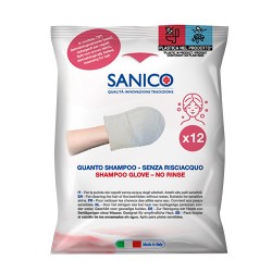 Рукавичка з шампунем для очищення волосся  Sanico SA161
