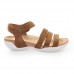Сандалії SUECOS Helmi Nabuk Marrone жіночі коричневі р.41