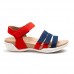Сандалії SUECOS Helmi Nabuk Rosso-Blue жіночі червоно-сині р.36