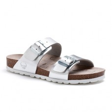 Шльопанці SUECOS Iris Nabuk Argento Mеtallizzato жіночі сріблясті р.35 Шльопанці SUECOS Iris Nabuk Argento Mеtallizzato жіночі сріблясті р.35