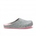 Капці SUECOS Sansa Grigio suola Pink сірі з рожевою підошвою