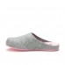 Капці SUECOS Sansa Grigio suola Pink сірі з рожевою підошвою