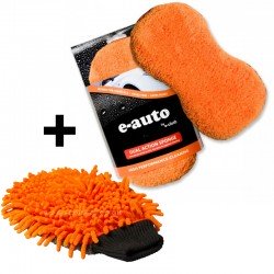 Губка + Рукавичка e-Сloth для зовнішнього прибирання авто