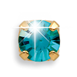 Сережки для проколу вух EXXL Е121 Marzo Acquamarina