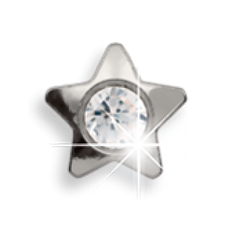 Сережки для проколу вух EXXL Е118 Stella Cristallo