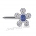 Сережки Inverness 119st Flower Crystal TITANIUM