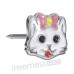 Сережки для проколу вух Inverness K1224c Gattino 6mm з короткою голкою 9mm