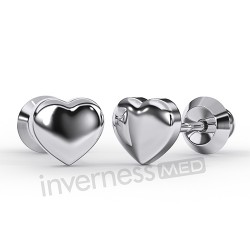 Сережки Inverness 122с Heart 5mm NIOBIO