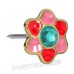 Сережки для проколу вух Inverness K1230c Fiore cristallo-aqua 6mm