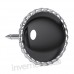 Сережки Inverness 135с Black Braid Disk 7mm NIOBIO