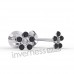 Сережки Inverness 136с Black Pearl/ Cristal 5mm NIOBIO