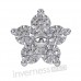 Сережки Inverness 137с Flower 5 Zircons 6mm NIOBIO