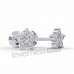 Сережки Inverness 137с Flower 5 Zircons 6mm NIOBIO