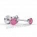 Сережки Inverness 175с Rose 3mm/Cristals from Swarovski NIOBIO