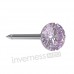 Сережки Inverness 176с Violet 3mm/Cristals from Swarovski NIOBIO