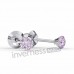Сережки Inverness 176с Violet 3mm/Cristals from Swarovski NIOBIO