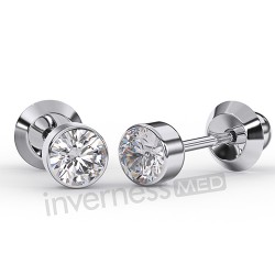 Сережки для проколу вух Inverness 17 Bezel Crystal