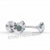 Сережки Inverness 185c  Aurora Borealis 4mm/Cristals from Swarovski NIOBIO