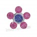 Сережки Inverness 804St Flower Rose/Sapphire - Titanium