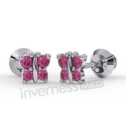 Сережки Inverness 848S-2 Butterfly Rose Crystal