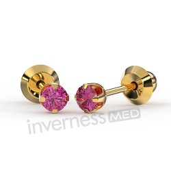 Сережки Inverness 90 Tiffany Rosa 3mm Gold 24Kt