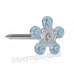 Сережки Inverness 117с Flower Aquamarina / Cristal 5mm NIOBIO