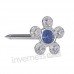 Сережки Inverness 119st Flower Crystal TITANIUM