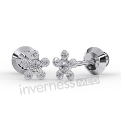 Сережки Inverness 121с Flower Cristals 5mm NIOBIO Сережки Inverness 121с Flower Cristals 5mm NIOBIO