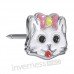 Сережки для проколу вух Inverness K1224c Gattino 6mm з короткою голкою 9mm