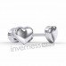 Сережки Inverness 122с Heart 5mm NIOBIO