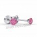 Сережки Inverness 175с Rose 3mm/Cristals from Swarovski NIOBIO