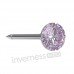 Сережки Inverness 176с Violet 3mm/Cristals from Swarovski NIOBIO
