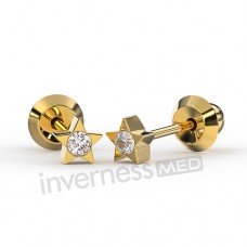 Сережки для проколу вух Inverness 24 Star