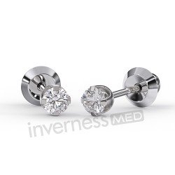 Сережки Inverness 592 Medium Zircone 3mm TITANIUM